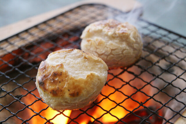 焼いた玄米もち